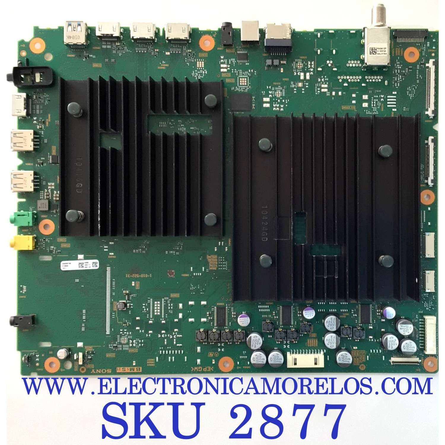 MAIN PARA TV SONY 4K SMART TV / NUMERO DE PARTE A-5026-218-A 638 / A5026218A / 1-010-522-31 / 638 / PANEL YDBO065DBU02 / MODELOS XR-65X95J / XR65X95J / XR-75X95J / XR75X95J